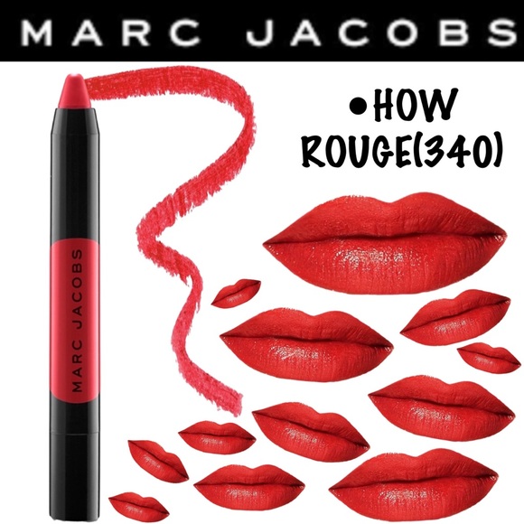 ‼️Limited Edition‼️NEW‼️Marc Jacobs 340 HOW ROUGE Liquid Lip Crayon - Picture 4 of 16